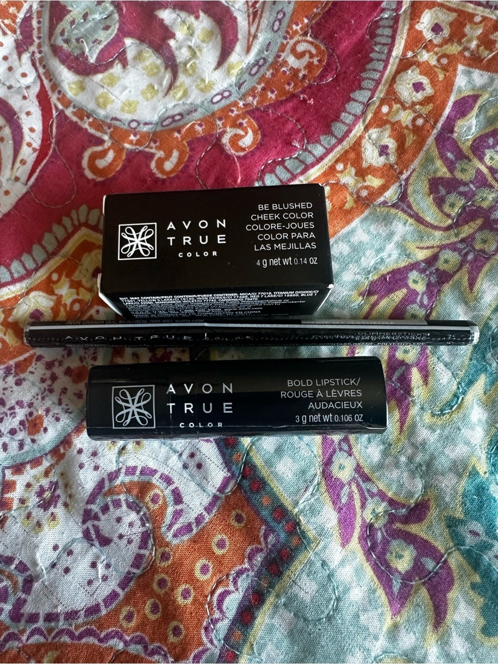 Avon True Color Lipstick, Lip Liner & Cheek Color Set